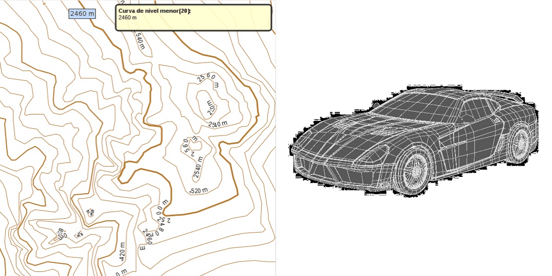 \label{curva_nivel}Ejemplos de campos espaciales expresados en visualizaciones